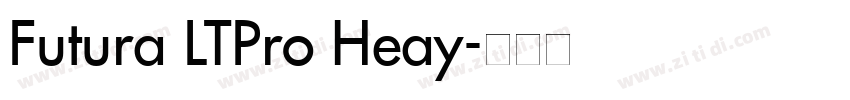 Futura LTPro Heay字体转换